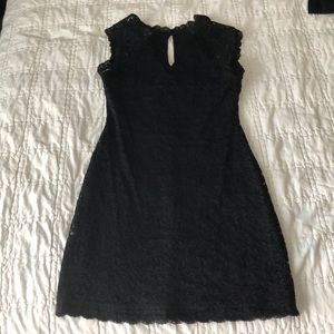 Black lace dress